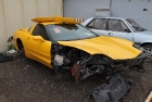 Желтый Corvette Становится Чёрным - Шаг 1 (До Реставрации)