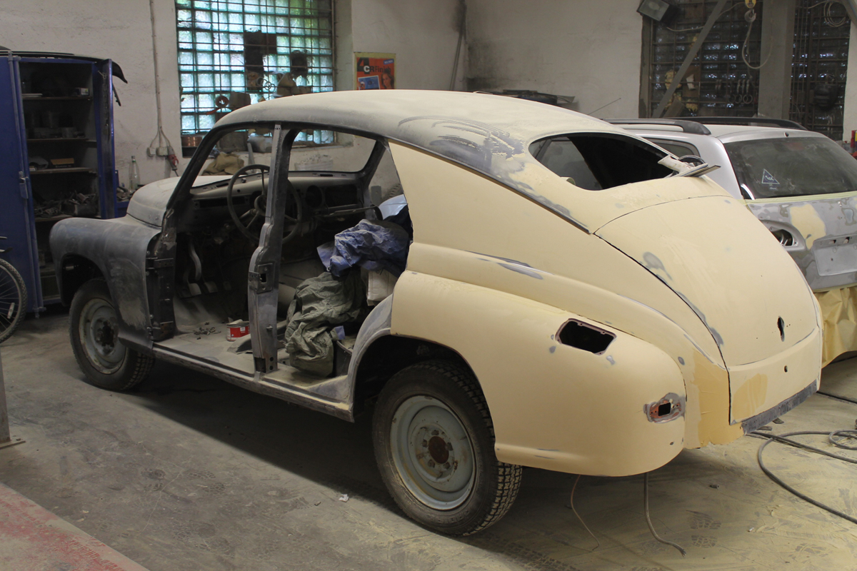 Restoration of Pobeda - Step 2 (Putty)