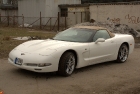 White Corvette Complete Overpaint Job