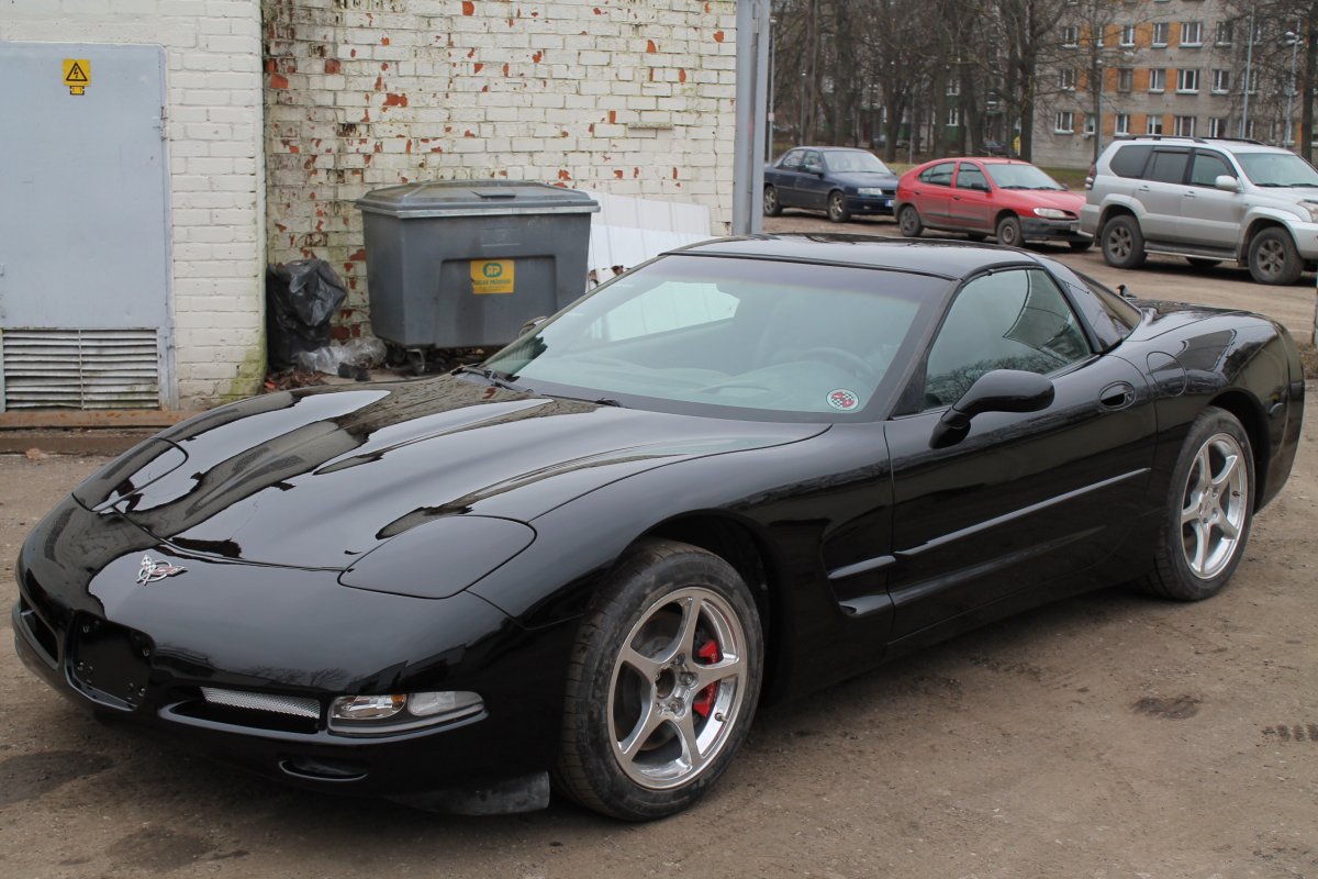 Yellow Corvette Becomes Black - Step 3 (Restored)